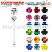 blk493 nose bone silver 925 nose