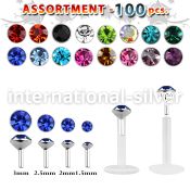 blk506 labrets lip rings bioflex ptfe labrets chin