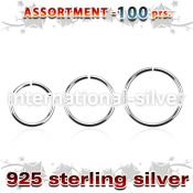 blk516 seamless segment rings silver 925 nose