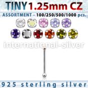 blk518 nose bone silver 925 nose