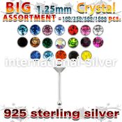 blk533 nose bone silver 925 nose