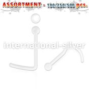 blk543 l shape nose studs bioflex ptfe nose