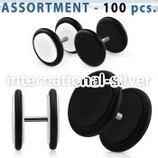 blk680 acrylic cheater fake plugs o rings 3mm 5mm 100pcs