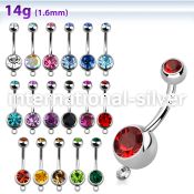 bn2cgh belly rings surgical steel 316l belly button