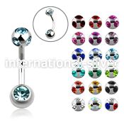 bn2csmj belly rings surgical steel 316l belly button