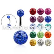 bn2fr105 belly rings surgical steel 316l belly button