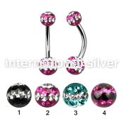 bn2frsd belly rings surgical steel 316l belly button