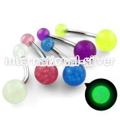 bnbgl belly rings surgical steel 316l with acrylic parts belly button