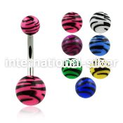 bndxj belly rings surgical steel 316l with acrylic parts belly button