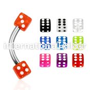 bne2di micro curved barbells surgical steel 316l with acrylic parts eyebrow