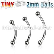 bneb2 micro curved barbells surgical steel 316l eyebrow