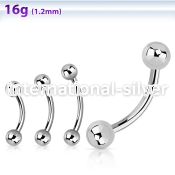 bneb micro curved barbells surgical steel 316l eyebrow