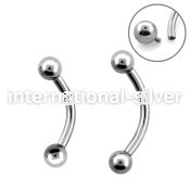 bnebin micro curved barbells surgical steel 316l eyebrow