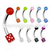 bnedi micro curved barbells surgical steel 316l with acrylic parts eyebrow