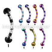bnemt micro curved barbells anodized surgical steel 316l eyebrow