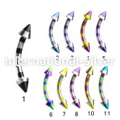 bnemtn micro curved barbells anodized surgical steel 316l eyebrow