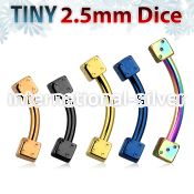 bnet2d25 micro curved barbells anodized surgical steel 316l eyebrow