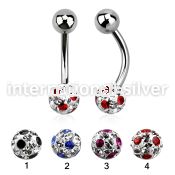bnfr6a belly rings surgical steel 316l belly button