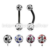 bnt2frsa belly rings anodized surgical steel 316l belly button