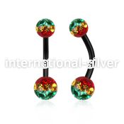 bnt2frsr belly rings anodized surgical steel 316l belly button