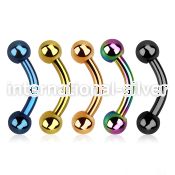 bntb4 belly rings anodized surgical steel 316l belly button