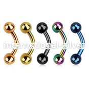 bntb5 belly rings anodized surgical steel 316l belly button