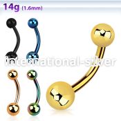 bnts belly rings anodized surgical steel 316l belly button