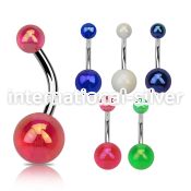 bnuvab belly rings surgical steel 316l with acrylic parts belly button