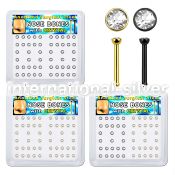 box w 52 anodized steel nose bones 1mm w 2mm crystal top