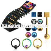 brbbtm straight barbells anodized surgical steel 316l tongue