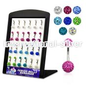 brbn6 belly rings surgical steel 316l belly button
