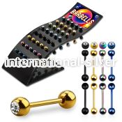 brbtc straight barbells anodized surgical steel 316l tongue