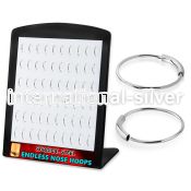 brend1 surgical steel endless nose ring hoops display 60