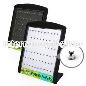 brey1 displays acrylic body jewelry belly button