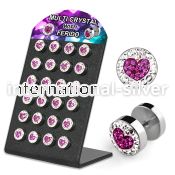 briprh8 cheaters  illusion plugs and tapers surgical steel 316l ear lobe