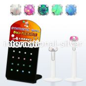 brlbi49 labrets lip rings bioflex ptfe labrets chin