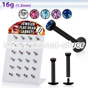 brlbkm labrets lip rings anodized surgical steel 316l labrets chin