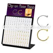 brmcln1 fake illusion body jewelry anodized surgical steel 316l nose