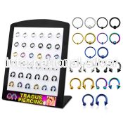 brmix26 horseshoes anodized surgical steel 316l belly button