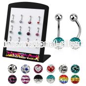 brmix28 belly rings surgical steel 316l belly button