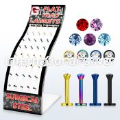 brmlb12 labrets lip rings anodized surgical steel 316l labrets chin