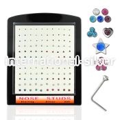 brmns l shape nose studs silver 925 nose