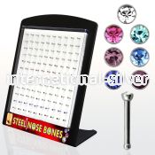 brnbsm nose bone surgical steel 316l nose