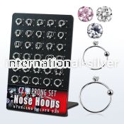 brnhm18 nose hoop silver 925 nose