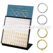 brnhmx32 fake illusion body jewelry silver 925 nose