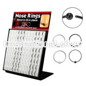 brnhmx4 nose hoop silver 925 nose