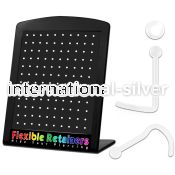 brnscrt l shape nose studs bioflex ptfe nose