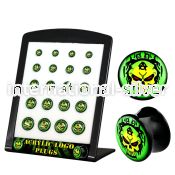 brpg151 plugs gauges acrylic body jewelry ear lobe