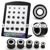 brpg179 tunnels gauges organic body jewelry ear lobe