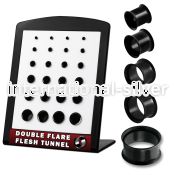 brpg3 tunnels gauges anodized surgical steel 316l ear lobe